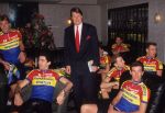 Den Bosch, 28 Januari 1992
Peter Post als ploegleider bij de Panasonic wielerploeg tijdens de voorstelling aan de pers.
Foto Peter Smulders BV