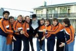 Nederlands elftal met v.l.n.r.: Frank Rijkaard, Michel Valke, Piet Schrijvers, Willy v d Kerkhof, Pierre Kartner ( Vader Abraham ), Peter Boeve, Bennie Wijnstekers, Peter Houtman en Joop Hiele