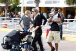Curacao 8 januari 2012
Sunnery james haalt vrouw en Doutzen Kroes en zoon Phyllon op op het vliegveld van Curacao.
Peter Smulders bv