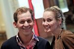 Amsterdam 10 januari 2012
Premiere Emmi en Leo in DeLaMar Theater.  Joep Onderdelinden en Peggy Vrijens.
Peter Smulders bv
