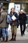 Amsterdam 17 december 2011
Jort Kelder met korte broek tijdens opnames op de cornelis schuytstraat.
Peter Smulders bv