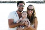 Curacao 2 januari 2011
Regina Romeijn met vriend Erdem en dochter Bardot opmambo beach.
Peter Smulders bv