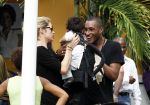 Curacao 8 januari 2012
Sunnery james haalt vrouw en Doutzen Kroes en zoon Phyllon op op het vliegveld van Curacao.
Peter Smulders bv