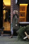 Amsterdam 8 januari 2012
Bridget Maasland met hond en op scooter.
Peter Smulders bv