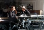 Amsterdam 10 januari 2012
Esmee de la bretonniere op terras met ...
Peter Smulders bv