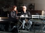 Amsterdam 10 januari 2012
Esmee de la bretonniere op terras met ...
Peter Smulders bv