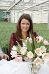 Spierdijk 17 januari 2013
Doop tulp Merel Delight vernoemd naar presentatrice Merel Westrik.
Peter Smulders bv