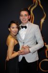 Utrecht 7 januari 2015
Musical awards gala in het Beatrix theater.
Aicha Gill met vriend