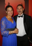 Amsterdam 16 december 2014
Sportman van het jaar verkiezing in de RAI.
Enith Brigitha met partner