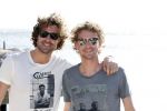 Curacao 2 januari 2015
Ewout Genemans met zijn broer Bauke bij beach club Karakter op Coral Estate.