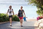Curacao 2 januari 2015
Ewout Genemans met zijn broer Bauke bij beach club Karakter op Coral Estate.