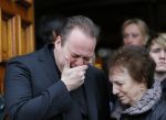 Fijnaart 10 januari 2015                                                                                                     Begrafenis van de vader van Frans en Dorus Bauer; Chris in de kerk in Fijnaart.De moeder van Frans en Mariska en de kinderen zijn natuurlijk aanwezig.