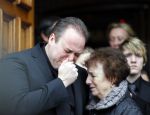 Fijnaart 10 januari 2015                                                                                                     Begrafenis van de vader van Frans en Dorus Bauer; Chris in de kerk in Fijnaart.De moeder van Frans en Mariska en de kinderen zijn natuurlijk aanwezig.