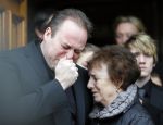 Fijnaart 10 januari 2015                                                                                                     Begrafenis van de vader van Frans en Dorus Bauer; Chris in de kerk in Fijnaart.De moeder van Frans en Mariska en de kinderen zijn natuurlijk aanwezig.