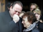 Fijnaart 10 januari 2015                                                                                                     Begrafenis van de vader van Frans en Dorus Bauer; Chris in de kerk in Fijnaart.De moeder van Frans en Mariska en de kinderen zijn natuurlijk aanwezig.