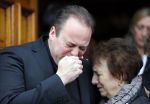 Fijnaart 10 januari 2015                                                                                                     Begrafenis van de vader van Frans en Dorus Bauer; Chris in de kerk in Fijnaart.De moeder van Frans en Mariska en de kinderen zijn natuurlijk aanwezig.