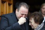 Fijnaart 10 januari 2015                                                                                                     Begrafenis van de vader van Frans en Dorus Bauer; Chris in de kerk in Fijnaart.De moeder van Frans en Mariska en de kinderen zijn natuurlijk aanwezig.