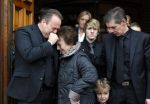 Fijnaart 10 januari 2015                                                                                                     Begrafenis van de vader van Frans en Dorus Bauer; Chris in de kerk in Fijnaart.De moeder van Frans en Mariska en de kinderen zijn natuurlijk aanwezig.