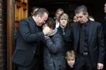Fijnaart 10 januari 2015                                                                                                     Begrafenis van de vader van Frans en Dorus Bauer; Chris in de kerk in Fijnaart.De moeder van Frans en Mariska en de kinderen zijn natuurlijk aanwezig.