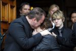 Fijnaart 10 januari 2015                                                                                                     Begrafenis van de vader van Frans en Dorus Bauer; Chris in de kerk in Fijnaart.De moeder van Frans en Mariska en de kinderen zijn natuurlijk aanwezig.
