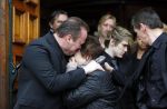 Fijnaart 10 januari 2015                                                                                                     Begrafenis van de vader van Frans en Dorus Bauer; Chris in de kerk in Fijnaart.De moeder van Frans en Mariska en de kinderen zijn natuurlijk aanwezig.
