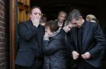 Fijnaart 10 januari 2015                                                                                                     Begrafenis van de vader van Frans en Dorus Bauer; Chris in de kerk in Fijnaart.De moeder van Frans en Mariska en de kinderen zijn natuurlijk aanwezig.