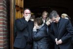 Fijnaart 10 januari 2015                                                                                                     Begrafenis van de vader van Frans en Dorus Bauer; Chris in de kerk in Fijnaart.De moeder van Frans en Mariska en de kinderen zijn natuurlijk aanwezig.