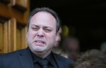 Fijnaart 10 januari 2015                                                                                                     Begrafenis van de vader van Frans en Dorus Bauer; Chris in de kerk in Fijnaart.De moeder van Frans en Mariska en de kinderen zijn natuurlijk aanwezig.