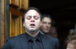 Fijnaart 10 januari 2015                                                                                                     Begrafenis van de vader van Frans en Dorus Bauer; Chris in de kerk in Fijnaart.De moeder van Frans en Mariska en de kinderen zijn natuurlijk aanwezig.