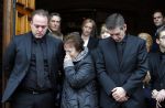 Fijnaart 10 januari 2015                                                                                                     Begrafenis van de vader van Frans en Dorus Bauer; Chris in de kerk in Fijnaart.De moeder van Frans en Mariska en de kinderen zijn natuurlijk aanwezig.