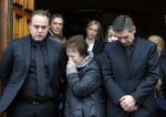 Fijnaart 10 januari 2015                                                                                                     Begrafenis van de vader van Frans en Dorus Bauer; Chris in de kerk in Fijnaart.De moeder van Frans en Mariska en de kinderen zijn natuurlijk aanwezig.