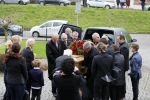 Fijnaart 10 januari 2015                                                                                                     Begrafenis van de vader van Frans en Dorus Bauer; Chris in de kerk in Fijnaart.De moeder van Frans en Mariska en de kinderen zijn natuurlijk aanwezig.
