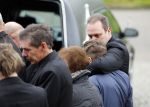 Fijnaart 10 januari 2015                                                                                                     Begrafenis van de vader van Frans en Dorus Bauer; Chris in de kerk in Fijnaart.De moeder van Frans en Mariska en de kinderen zijn natuurlijk aanwezig.
