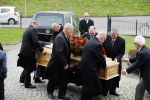 Fijnaart 10 januari 2015                                                                                                     Begrafenis van de vader van Frans en Dorus Bauer; Chris in de kerk in Fijnaart.De moeder van Frans en Mariska en de kinderen zijn natuurlijk aanwezig.