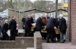 Fijnaart 10 januari 2015                                                                                                     Begrafenis van de vader van Frans en Dorus Bauer; Chris in de kerk in Fijnaart.De moeder van Frans en Mariska en de kinderen zijn natuurlijk aanwezig.