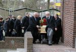 Fijnaart 10 januari 2015                                                                                                     Begrafenis van de vader van Frans en Dorus Bauer; Chris in de kerk in Fijnaart.De moeder van Frans en Mariska en de kinderen zijn natuurlijk aanwezig.