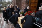 Fijnaart 10 januari 2015                                                                                                     Begrafenis van de vader van Frans en Dorus Bauer; Chris in de kerk in Fijnaart.De moeder van Frans en Mariska en de kinderen zijn natuurlijk aanwezig.