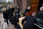 Fijnaart 10 januari 2015                                                                                                     Begrafenis van de vader van Frans en Dorus Bauer; Chris in de kerk in Fijnaart.De moeder van Frans en Mariska en de kinderen zijn natuurlijk aanwezig.