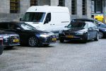 Amsterdam 13 januari 2015
Nieuwjaarsreceptie Koning Willem Alexander en Koningin Maxima in het paleis op de dam.
Geert Wilders vertrekt via de achterkant van het paleis . Zijn beveiliging rijdt in 4 auto's