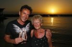 Curacao 31 december 2014
Gerad Joling met zijn moeder op Curacao waar hij oud en nieuw optreedt bij het Lions Dive hotel.