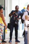 Curacao 1 januari 2015
Jetro Willems en zijn vriendin vliegen vanaf Curacao terug naar Nederland om daar aan de tweede seizoenshelft te beginnen met zijn club PSV