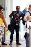 Curacao 1 januari 2015
Jetro Willems en zijn vriendin vliegen vanaf Curacao terug naar Nederland om daar aan de tweede seizoenshelft te beginnen met zijn club PSV