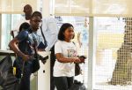Curacao 1 januari 2015
Jetro Willems en zijn vriendin vliegen vanaf Curacao terug naar Nederland om daar aan de tweede seizoenshelft te beginnen met zijn club PSV