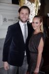 Amsterdam 12 november 2012
Beau monde awards in het amstel hotel. Kimberly Klaver met vriend
Peter Smulders bv