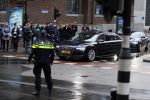Amsterdam 13 januari 2015
Nieuwjaarsreceptie Koning Willem Alexander en Koningin Maxima in het paleis op de dam.
Ze arriveren in hun verlengde audi A8