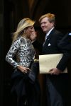 Amsterdam 14 januari 2015
Centaal station van Amsterdam gezien vanuit het eye theater.Koning Willem Alexander en koningin Maxima arriveren bij het paleis op de dam voor de nieuwjaarsreceptie.
