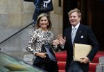 Amsterdam 14 januari 2015
Centaal station van Amsterdam gezien vanuit het eye theater.Koning Willem Alexander en koningin Maxima arriveren bij het paleis op de dam voor de nieuwjaarsreceptie.