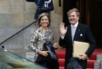 Amsterdam 14 januari 2015
Centaal station van Amsterdam gezien vanuit het eye theater.Koning Willem Alexander en koningin Maxima arriveren bij het paleis op de dam voor de nieuwjaarsreceptie.