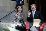 Amsterdam 14 januari 2015
Centaal station van Amsterdam gezien vanuit het eye theater.Koning Willem Alexander en koningin Maxima arriveren bij het paleis op de dam voor de nieuwjaarsreceptie.