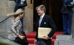 Amsterdam 14 januari 2015
Centaal station van Amsterdam gezien vanuit het eye theater.Koning Willem Alexander en koningin Maxima arriveren bij het paleis op de dam voor de nieuwjaarsreceptie.